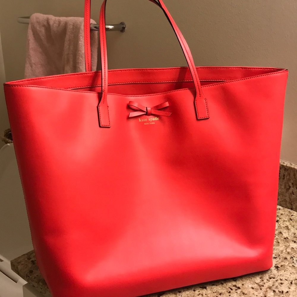 Vibrant Pink Kate Spade Leather Tote